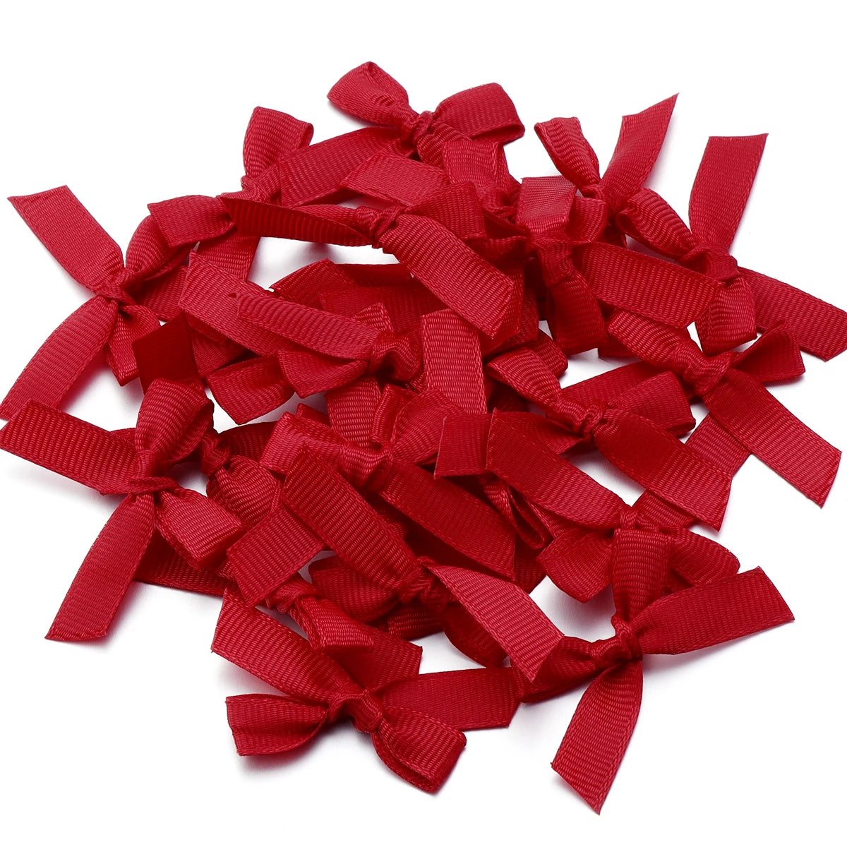 Satin Ribbon Bows for Crafts and DIY Projects (50-Pack)