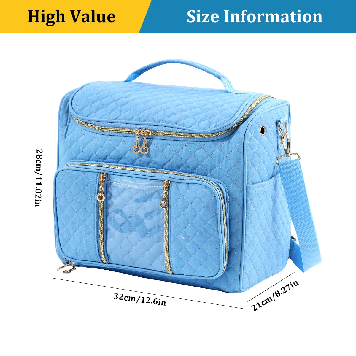 Portable Yarn Storage & Crochet Organizer Bag