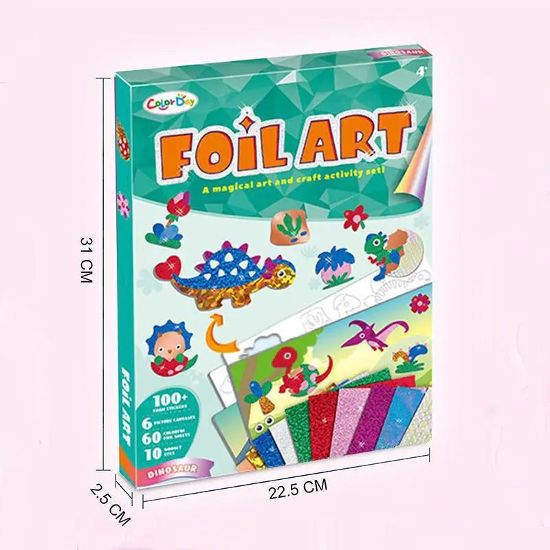 DIY Foil Art Sticker Kit for Kids