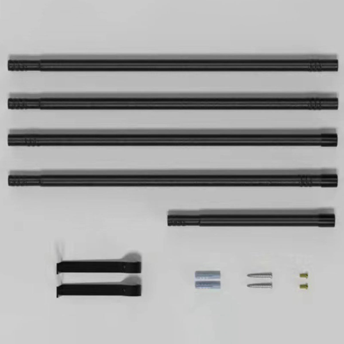 Adjustable Wall-Mounted Curtain Rod Brackets (Set of 2)