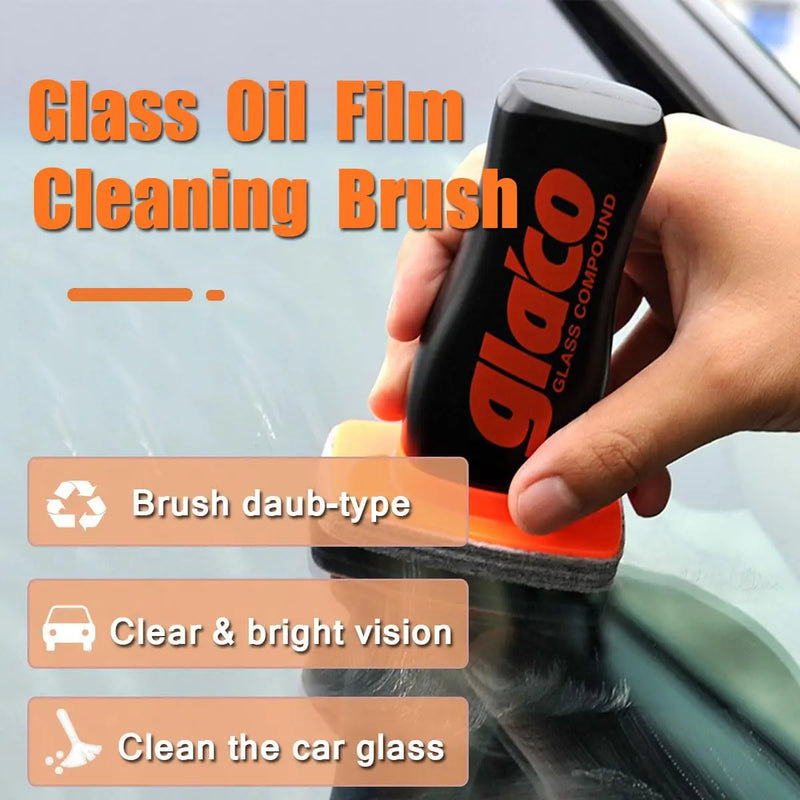 Roll-On Glass Oil Film Remover with Cleaning Pad