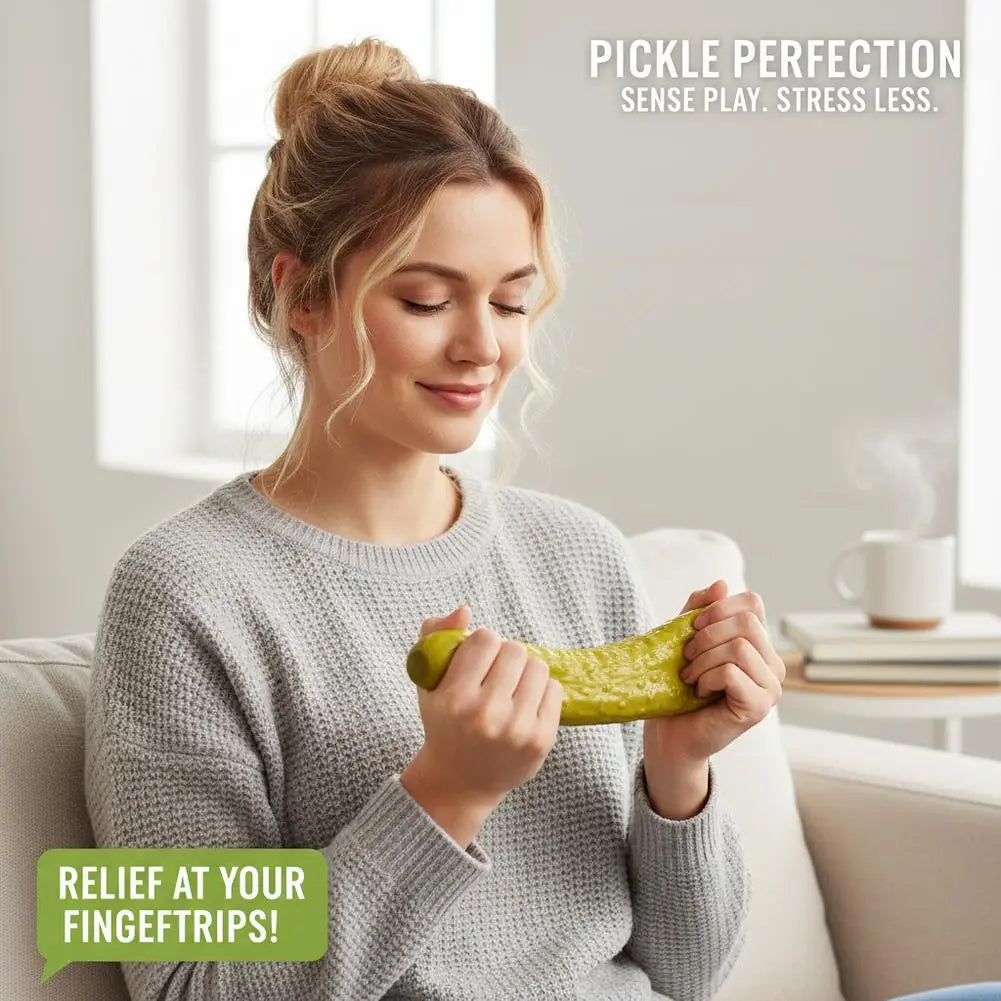 Jumbo Pickle Squishy Stress Relief Toy