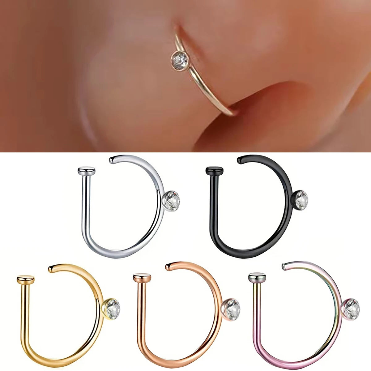 Durable Stainless Steel Nose Clip Body Jewelry