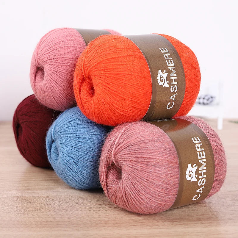 Premium 100% Cashmere Yarn 6-Skein Set for Knitting