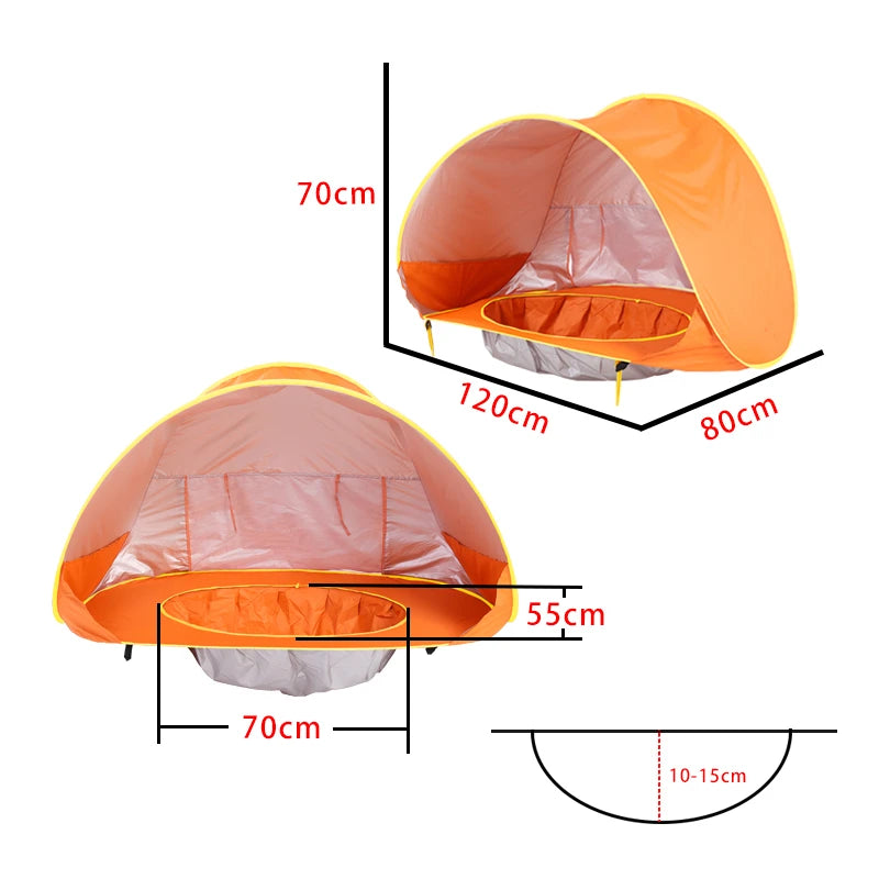 Portable Baby Beach Tent with UV Protection