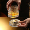 Rotating Crystal Whiskey Glass