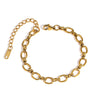 Gold-Plated Stainless Steel Link Bracelet
