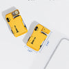 A yellow Wuben G5 compact rechargeable flashlight is shown next to a measuring tape, highlighting its small size.