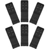 Black soft stretch bra extender with three-position hook adjustment shown in multiple views