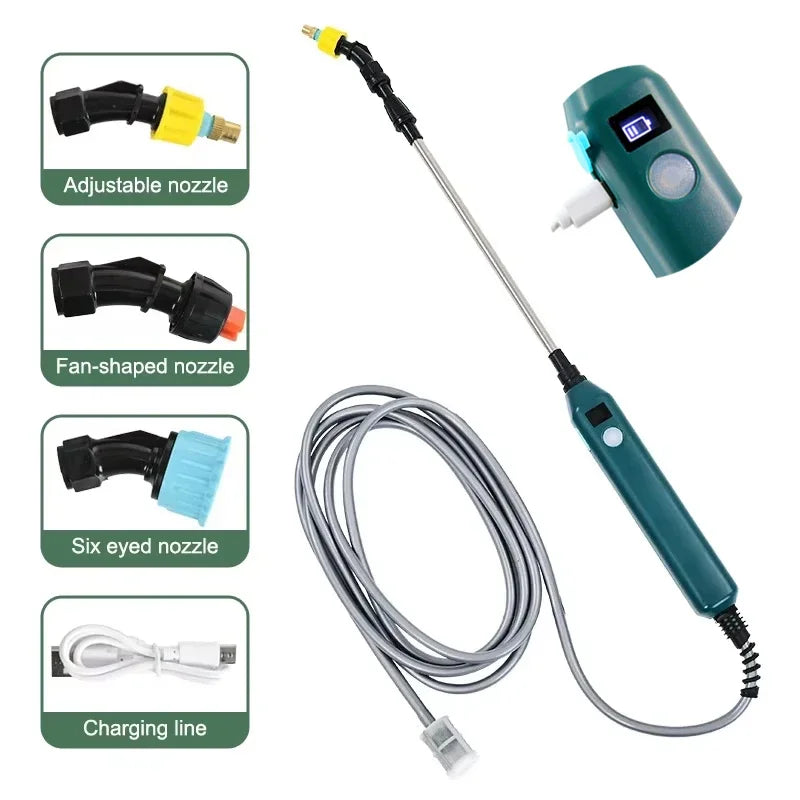 Rechargeable Electric Garden Sprayer with Telescopic Wand
