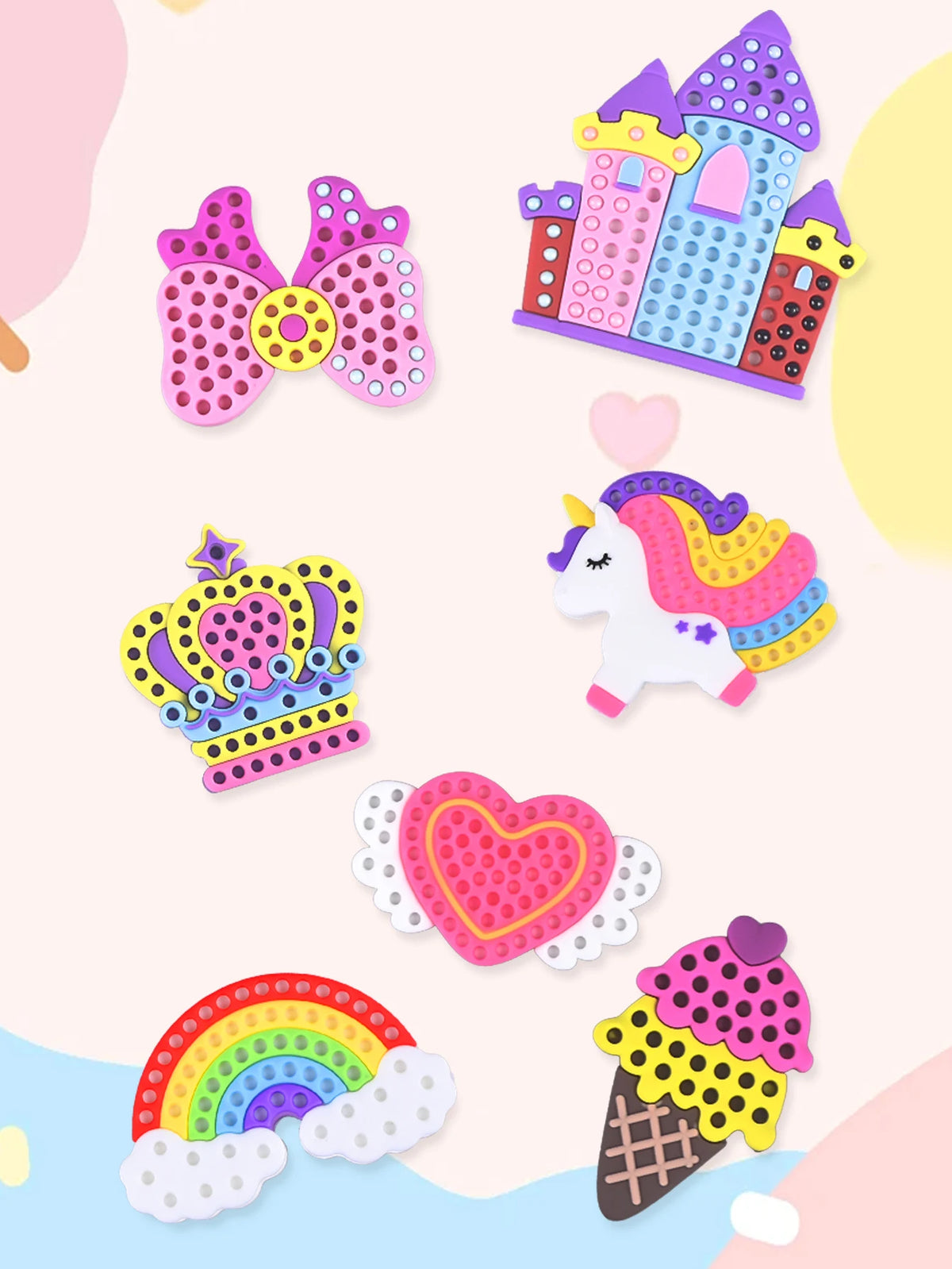 DIY Beaded Pen Craft Kit for Kids – Princess & Rainbow Designs