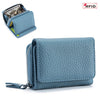 Genuine Leather Mini RFID Wallet for Women