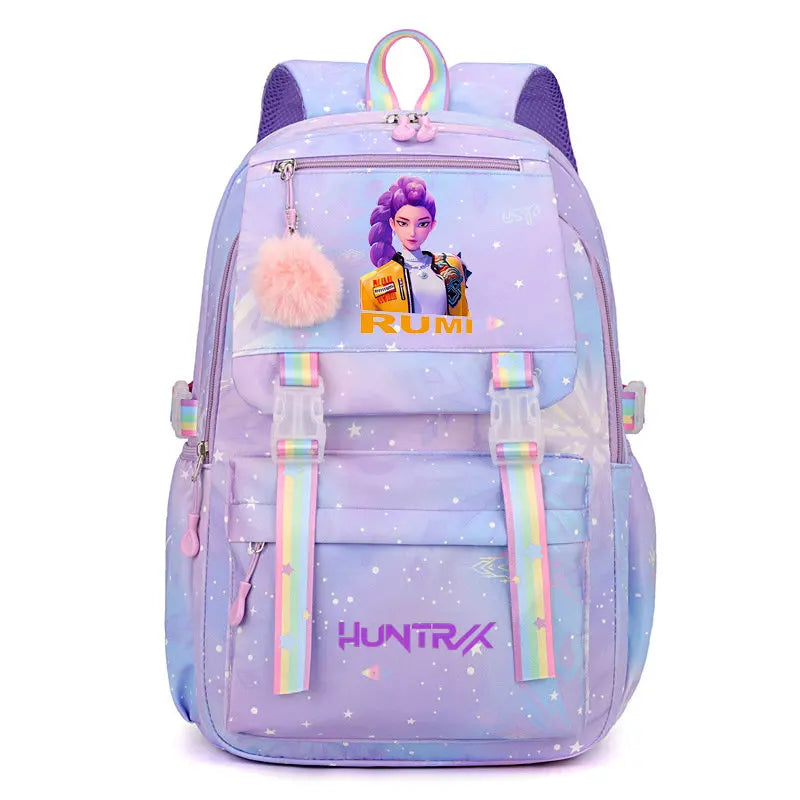 Stylish Letter Print Nylon Backpack for Everyday Use