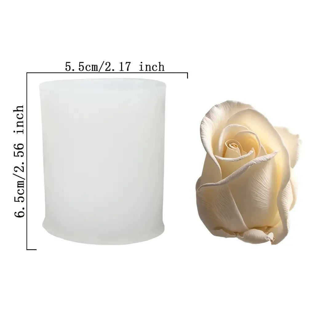 A white silicone mold shaped like a lotus flower for resin and craft projects.