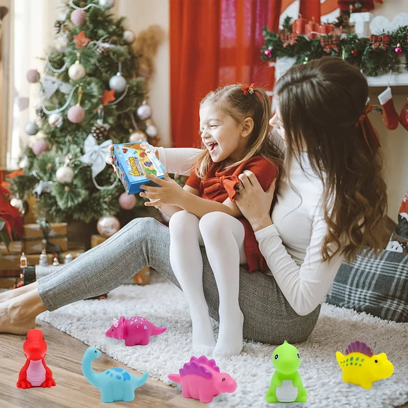 Light-Up Floating Dinosaur Bath Toy Set