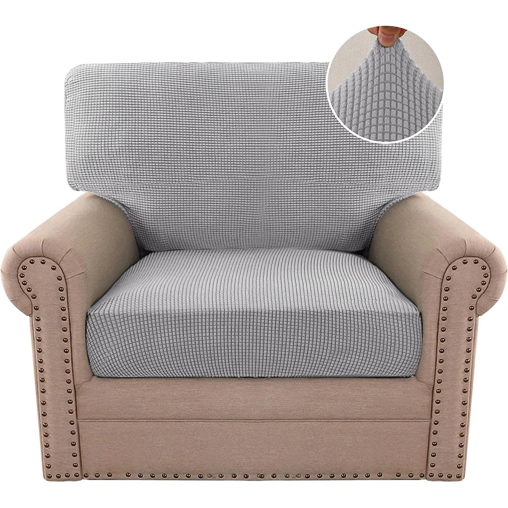 Stretchable Jacquard Sofa Cushion Covers with Anti-Slip Base