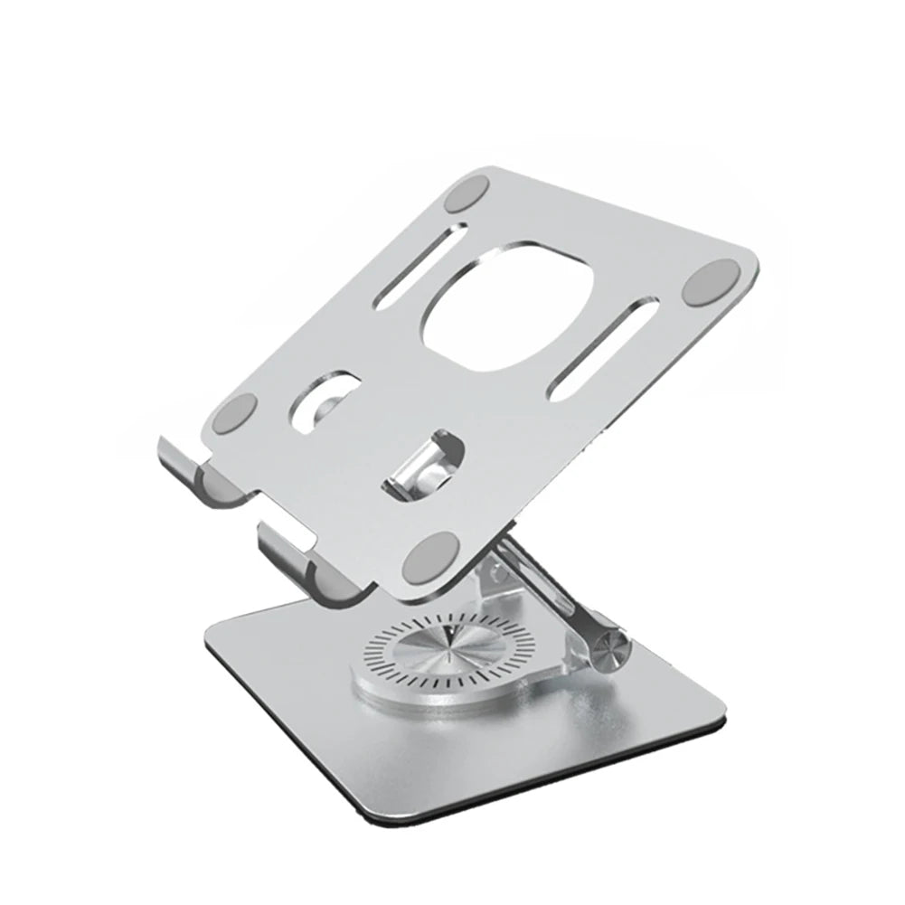 Foldable 360° Rotating Tablet and Phone Stand with Height Adjustment
