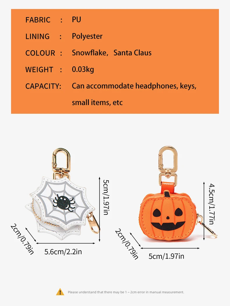 Cute Pumpkin Coin Purse with Keychain