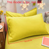 Matte Solid Color Pillowcase with Envelope Closure