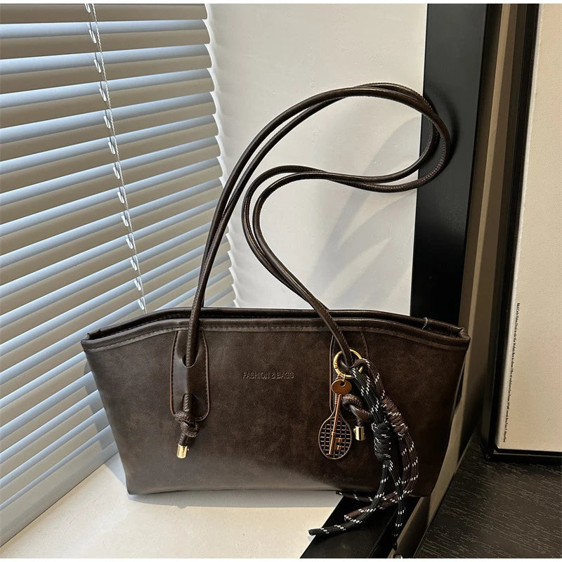 Retro Tote Bag - Large Capacity Casual Shoulder Bag
