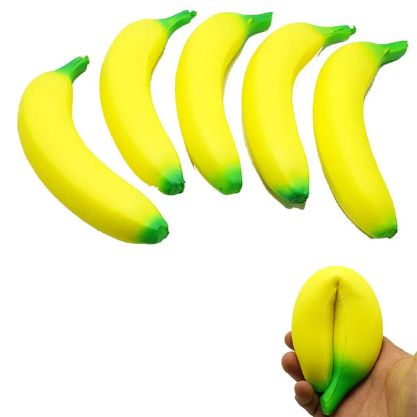 Jumbo Slow-Rise Banana Stress Relief Toy