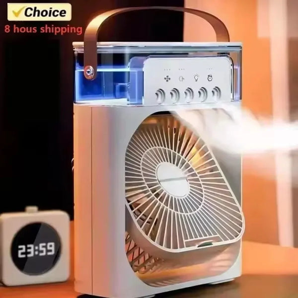 3-in-1 Portable USB Fan, Humidifier & Night Light