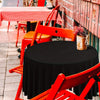 Round Solid Color Polyester Tablecloth for Weddings, Parties & Dining