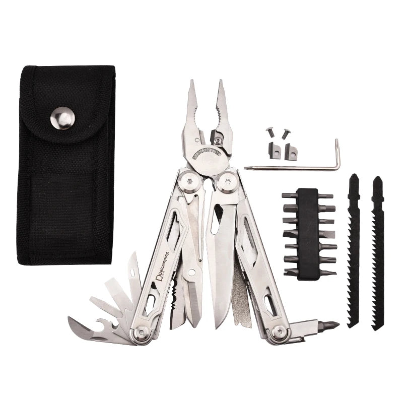 Folding Multi-Tool Pliers with 20-In-1 Functions