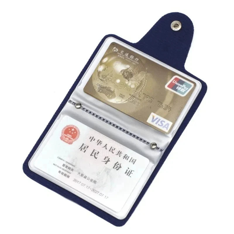 Compact Leather Card Holder Wallet with 24 Slots