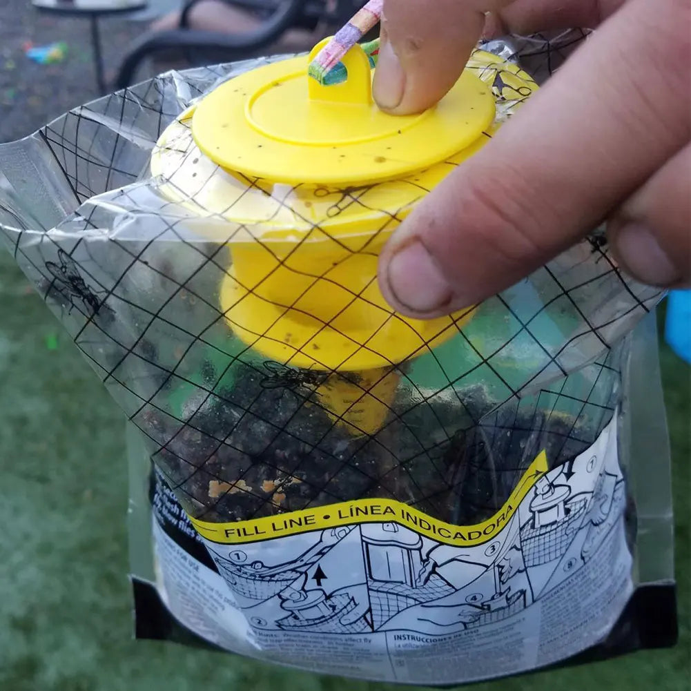Hanging Disposable Fly Trap Bag with Bait