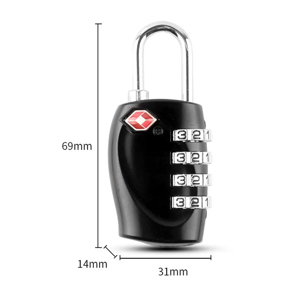 TSA-Approved 4-Dial Combination Travel Lock