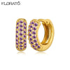 Minimalist CZ Huggie Hoop Earrings