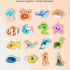 Montessori Wooden Magnetic Fishing Toy for Kids – Educational Marine Life Game