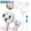 Rotating Wall Plug Extender with Adjustable Length and USB Ports