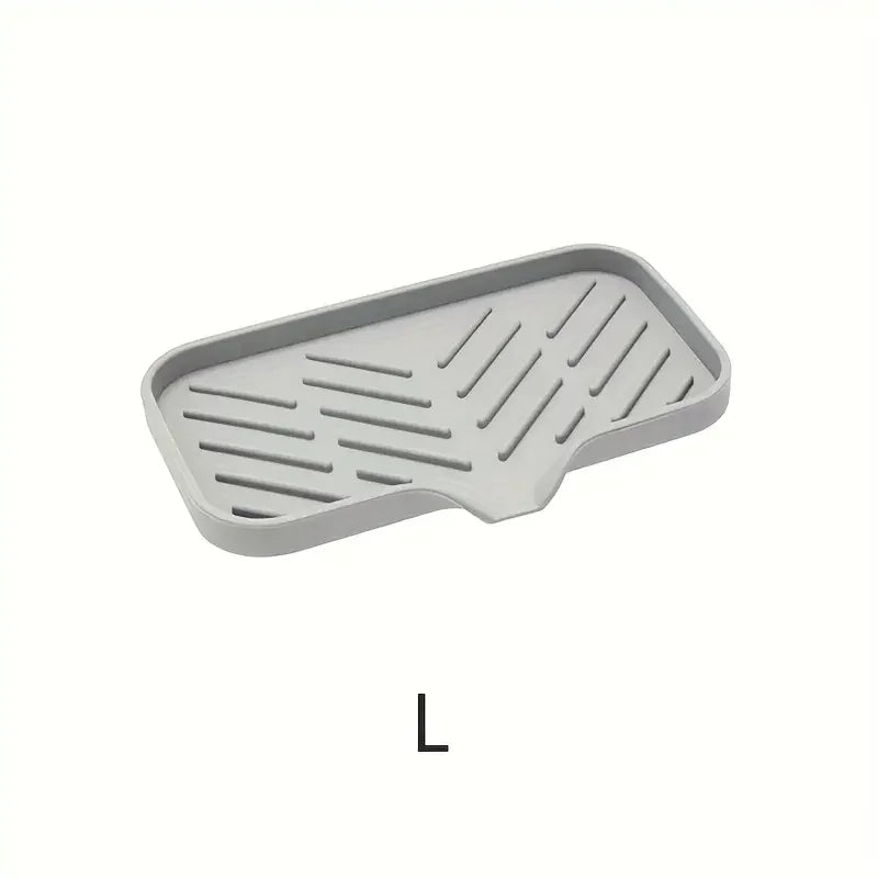 Multifunctional Silicone Faucet Mat and Kitchen Sink Organizer