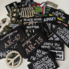Tactical Military Iron-On Patch with Slogan – Embroidered Badge for DIY Clothing