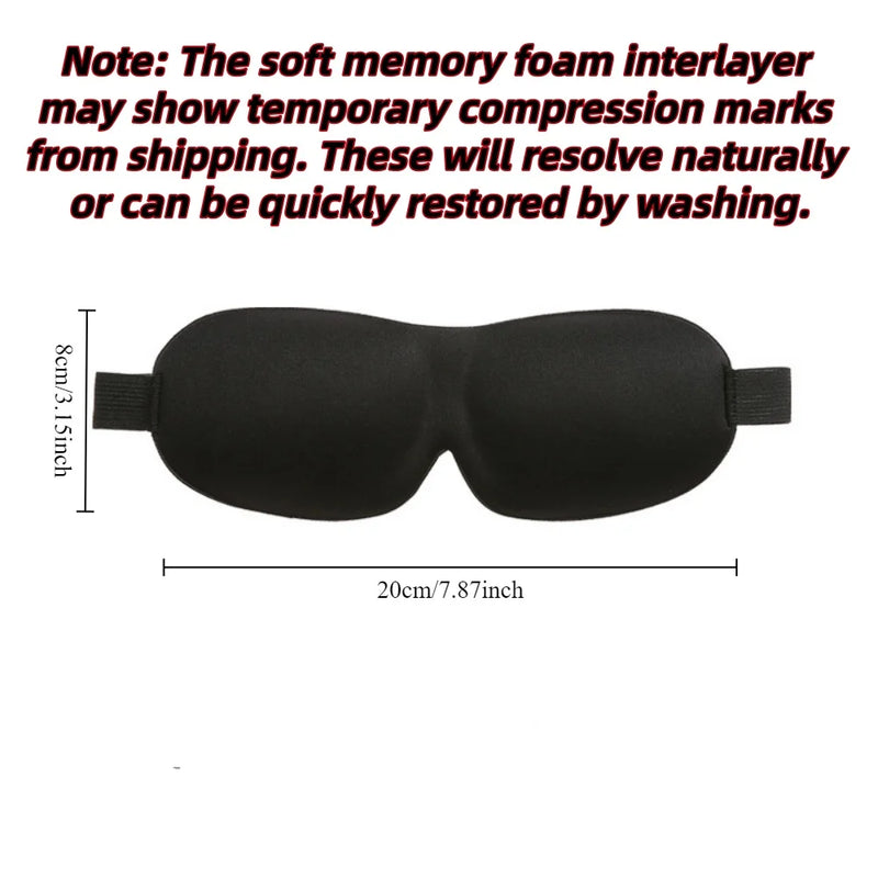 3D Contour Sleep Mask with Memory Foam