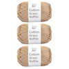 Natural Cotton Raffia Yarn – 3 Ball Set for Crochet, Knitting & Crafting