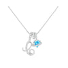 Heart-Shaped Initial Pendant Necklace