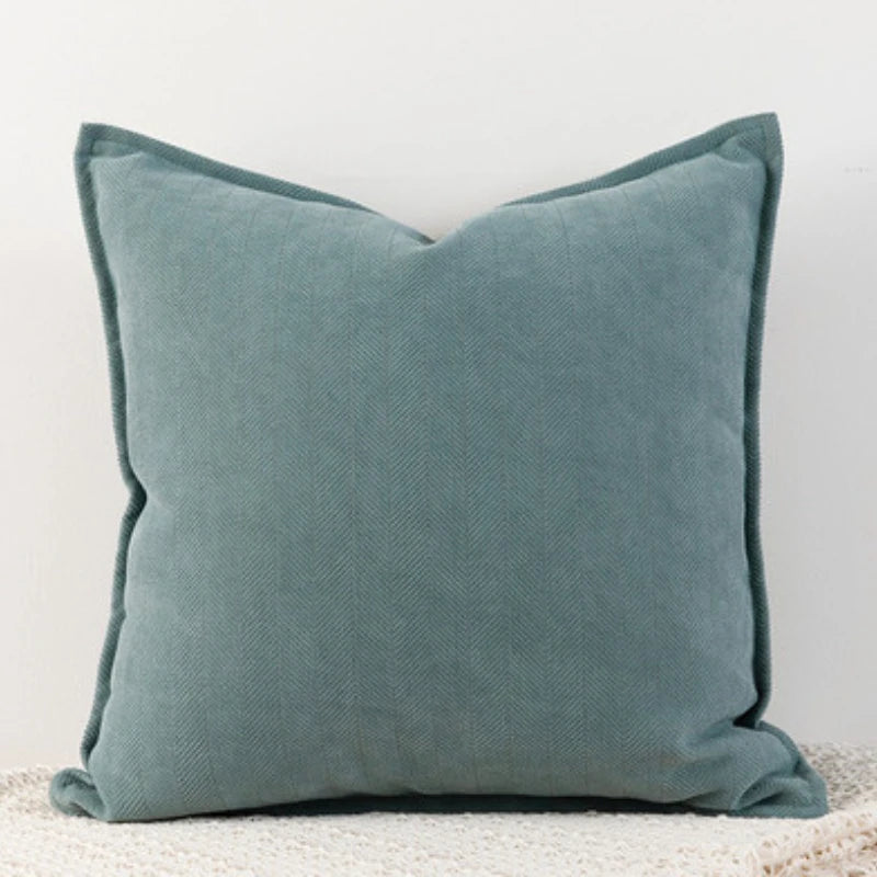 Soft Chenille Throw Pillow Covers – Nordic Solid Design for Couch & Bed