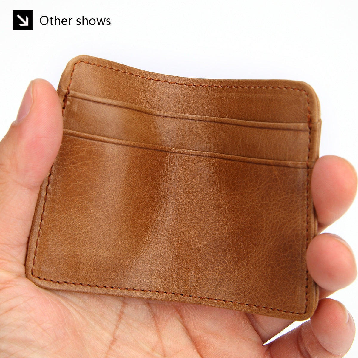 Genuine Leather Slim Card Holder Wallet