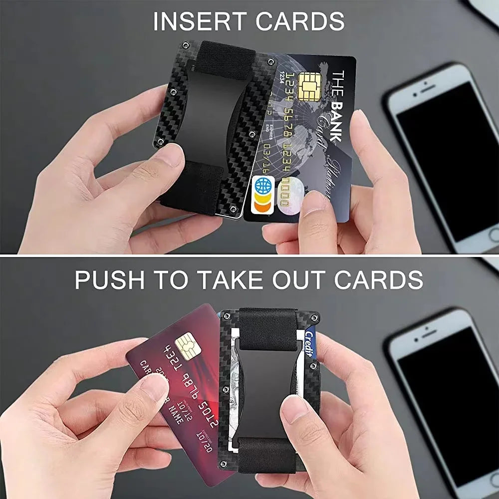 Slim RFID-Blocking Aluminum Wallet
