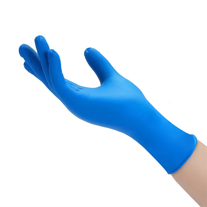 Disposable Black Nitrile Gloves for Cleaning, Tattoo, and Hairdressing
