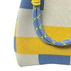 Mini Knitted Colorblock Bucket Bag with Detachable Handle