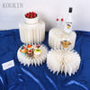 Round Cardboard Display Columns for Weddings and Parties