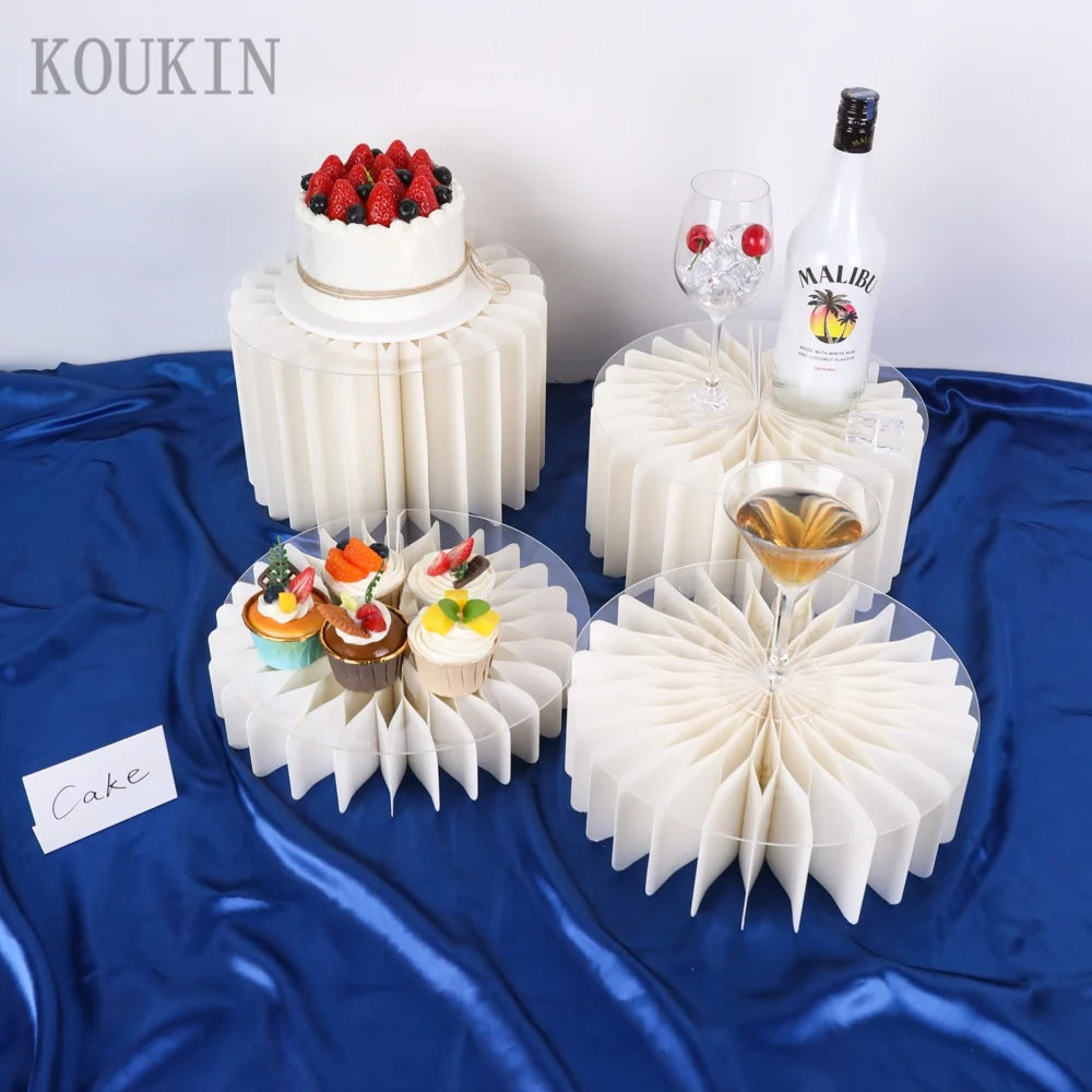 Round Cardboard Display Columns for Weddings and Parties