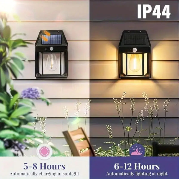 Solar Motion Sensor Outdoor Wall Light