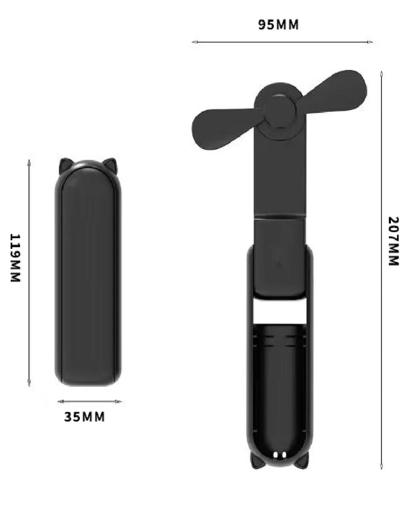 Pocket-Sized Rechargeable Handheld Fan