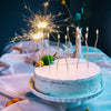 Spiral Birthday Cake Candles, Set of 6 Long Thin Decorative Candles for Cakes and Desserts