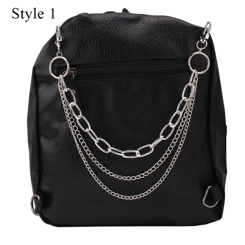 Multi-Layer Metal Pearl Bag Chain